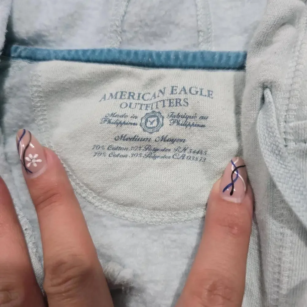 American Eagle Women's blue green Hoodies